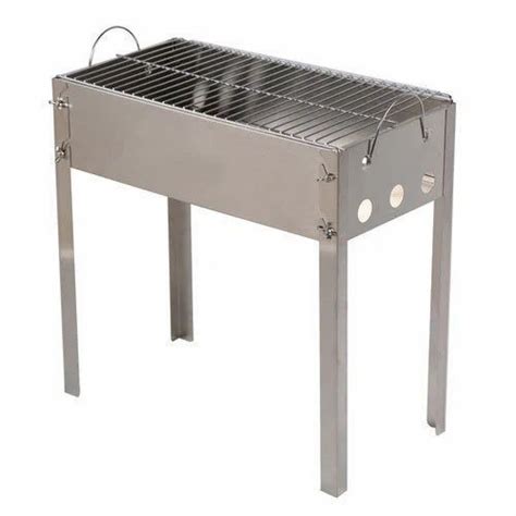 Stainless Steel Silver Commercial Barbeque Grill For Grilling Rs