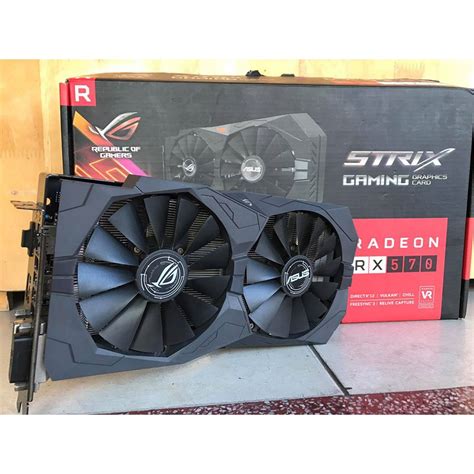 Asus Rog Strix Rx570 O4g Gaming Bảo Hành 1 2021 Full Box Shopee Việt Nam