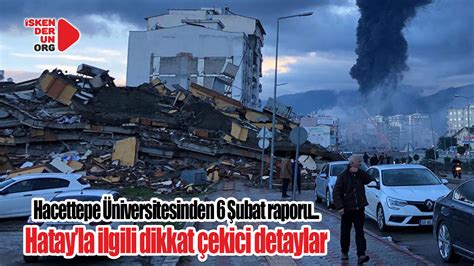 Hacettepe Niversitesinin Ubat Raporu Iskenderun