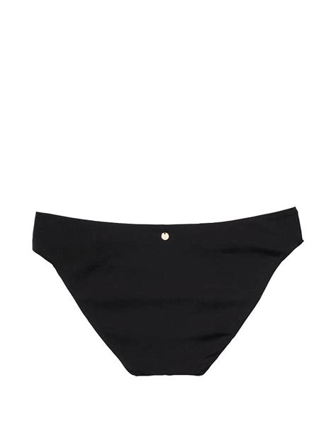 Büzgülü Bikini Model Bikini Altı Siyah VS26400650 Victoria s Secret Swim