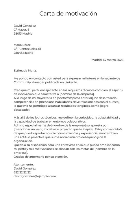 Carta Motivacional - Carta de motivación: ejemplos prácticos y consejos