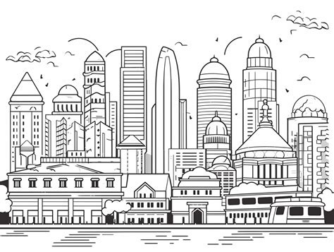 Beautiful Singapore Coloring Coloring Page