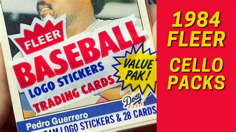 1984 Fleer Baseball CELLO PACKS Opening YouTube