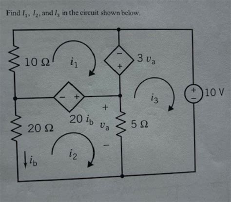 Solved Using Mesh Analysisfind I1i2 ﻿and I3 ﻿in The