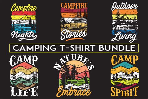 Camping t-shirt design bundle,camping t shirt design for print on ...