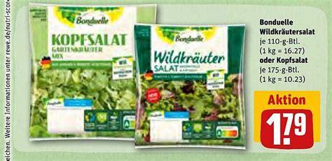 Bonduelle Wildkräutersalat Oder Kopfsalat Angebot bei REWE Kaufpark