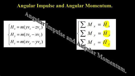 Angular Impulse And Angular Momentum Youtube