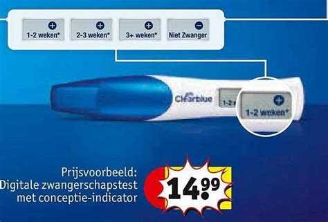 Digitale Zwangerschapstest Met Conceptie Indicator Promotie Bij Kruidvat