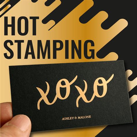 Tajetas Hot Stamping Tarjetas de Presentación Hot Stamping Grupo Mas