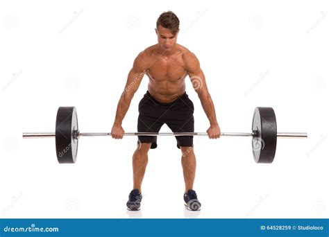 Deadlift Exercise Front View Stock Image Image Of Exercise Crouch