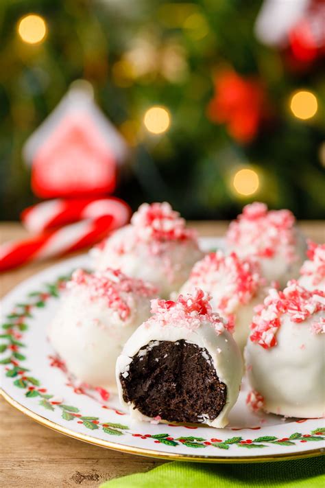 Peppermint Cream Cheese Oreo Cookie Balls Miss Wish
