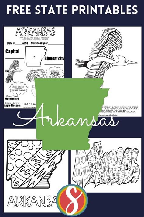 Free Arkansas Coloring Page Activity Sheets Stevie Doodles Stevie