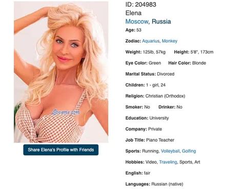 Meet Date A Russian Mature Elena