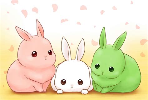 Cute Anime Bunnies Wallpaper