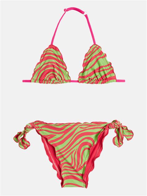 Sundek Baby Girl Zebra Bikini Junior Swimwear Nencini Sport