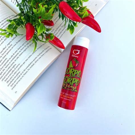 Óleo Beijável Hot Morango Lelah Moda Íntima