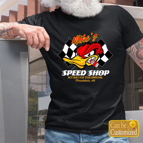 Personalized Hot Rod Garage Speed Shop Hot Rod Duck T Shirts Dingmun