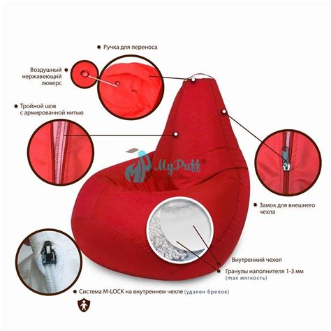 Купить кресло-мешок груша волшебный единорог XL оксфорд в MyPuff