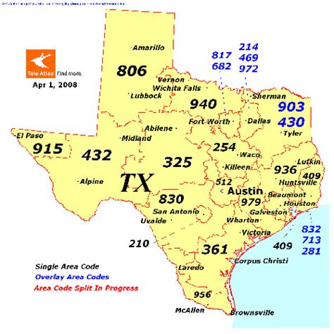 Area Code Map Of Texas 2024 Schedule 1