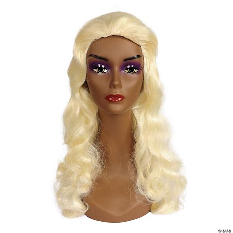 Deluxe Showgirl Wig Platinum Blonde Morris Costumes