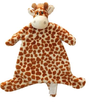 Doudou Plat Girafe Marron Kimbaloo La Halle Cm Env