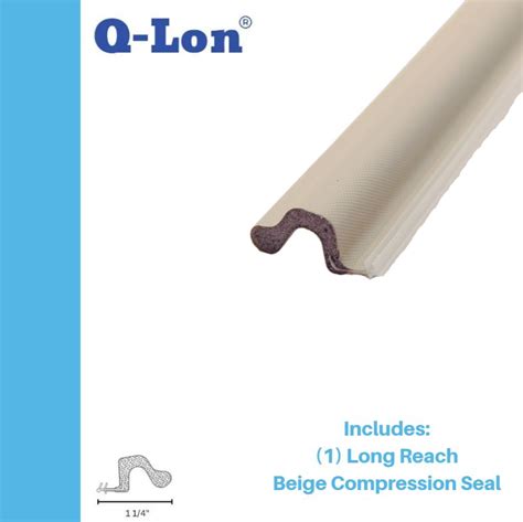 Q-Lon Beige 81 Inch Long Reach Kerf Weather Stripping