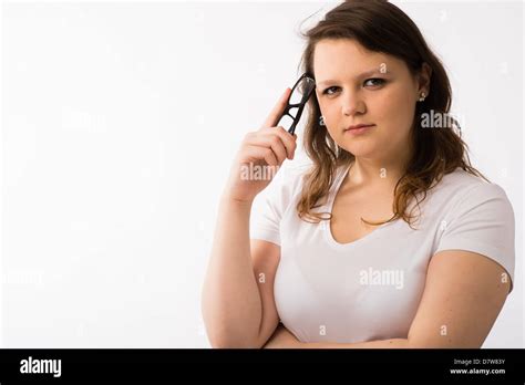 Girl Glasses Brunette Hi Res Stock Photography And Images Alamy