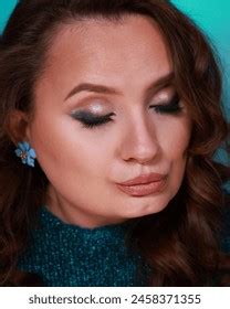 Soft Nude Shimmery Glamour Makeup Look Stock Photo Shutterstock