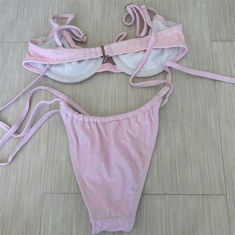 Pink Target Bikini Depop