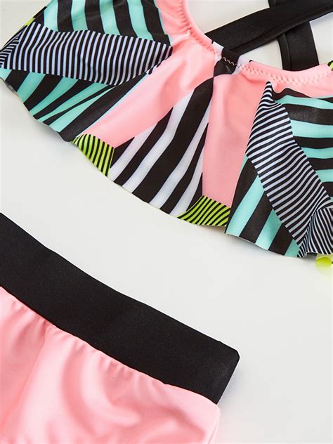 PEMBE Kız Bebek Bikini Takımı Anne Kız Kombini 0S8151Z4 LT4 LCW