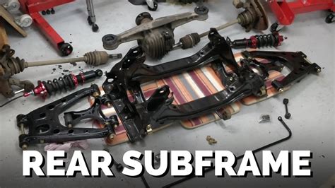 Switching The MX5 Rear Subframe Diff Bushings Suspension YouTube