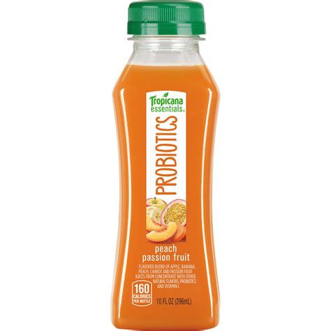 Tropicana Juice Peach Passion Fruit Probiotics 10 Fl Oz Delivery Or
