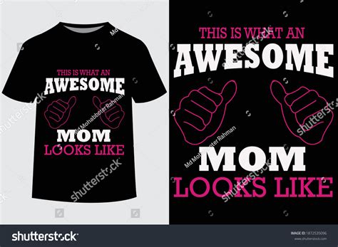 This What Awesome Mom Looks Like Stock Vector Royalty Free 1872535096