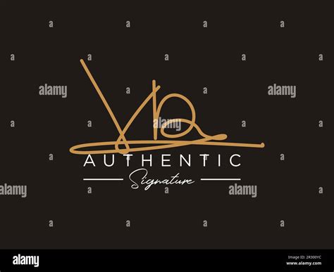 Vb Signature Logo Template Vector Stock Vector Image Art Alamy