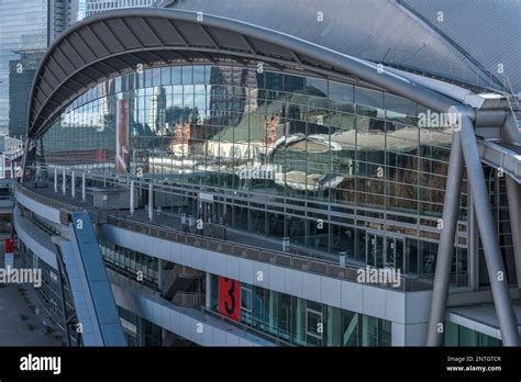 Exhibition Center Frankfurt Overview Of The Outdoor Area Stock Photo