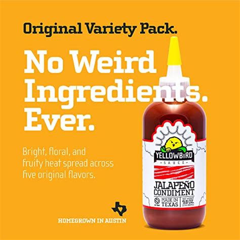 Yellowbird Classic Hot Sauce Variety Set Oz Pantry Size Mellow Hot To Gourmetian
