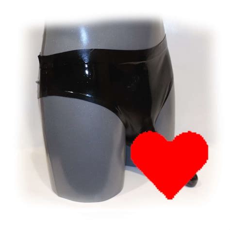 Slip En Latex Avec Gode Anal Etsy France