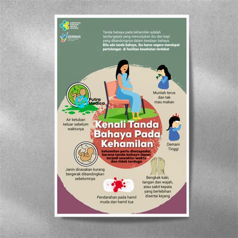 Jual Poster Kesehatan Tanda Bahaya Kehamilan A3 Gambar Edukasi Kab