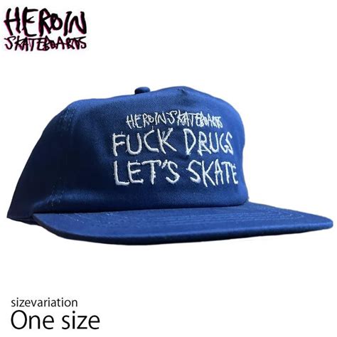 ヘロイン スケボー スナップバック 帽子 キャップ SNAPBACK FUCK DRUGS NAVY スケートボード CRASS ONLINE STORE 通販