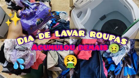 Dias Sem Lavar Roupa Estava Um Nojo Acumulou Muito Roupa Suja