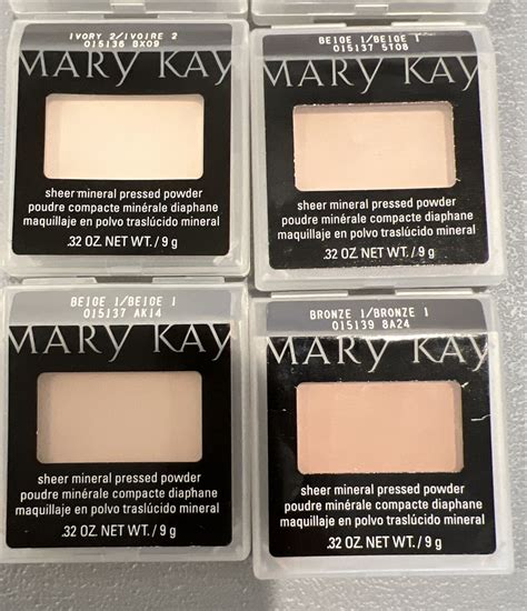 Lot Of 6 Mary Kay Sheer Mineral Pressed Powder 3 Ivory 2 2 Beige 1 1