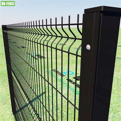 Pvc Coated Galvanized Steel Wire Mesh Fence D Curvy Welded Bending