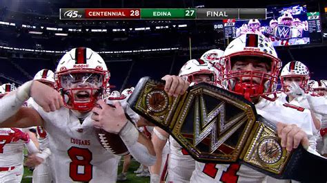 Prep Bowl Centennial Survives Edina Comeback Wins First State