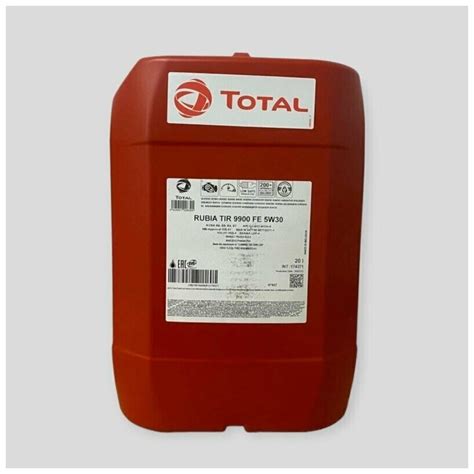 Синтетическое моторное масло TOTAL Rubia TIR 9900 FE 5W30, 5 л — купить ...