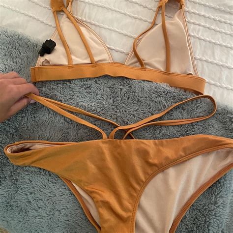 Pacsun Burnt Orange Bikini Set Will Wash Before Depop