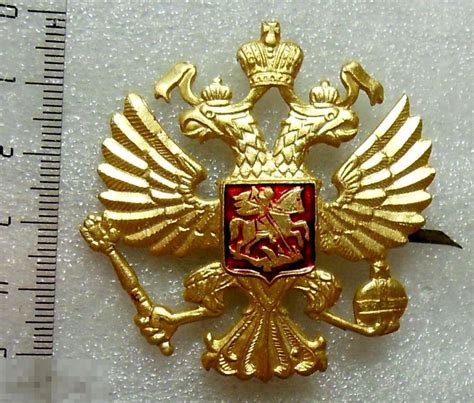 кокарда РОССИЙСКИЙ ГЕРБ. Россия. (Б.к.) оригинал!!! ЛЮКС!!! — покупайте ...