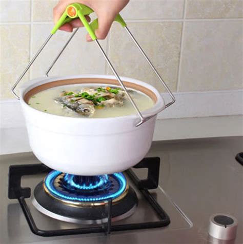 Kitchen Tool Hot Bowl Clip Pot Foldable Dish Holder Steamer Lifter Picker Bowl Clip Plate Pot