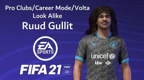 Ruud Gullit Look Alike Fifa Pro Clubs Career Mode Volta Youtube