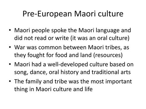 Ppt Introduction To Maori History And Culture Powerpoint Presentation