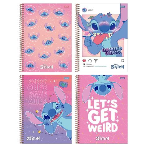 Caderno Universit Rio Folhas Capa Dura Espiral Stitch Foroni